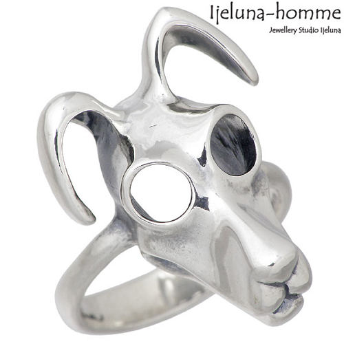 【ポイント2倍！20日まで！】 アイジェルナ オム Ijeluna-homme ドッグスキン シルバー リング 指輪 アクセサリー 7～19号 シルバー925 スターリングシルバー AT-041R