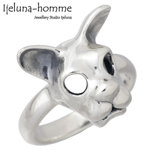 【ポイント2倍！20日まで！】 アイジェルナ オム Ijeluna-homme ブルドッグスキン シルバー リング 指輪 アクセサリー 7～19号 シルバー925 スターリングシルバー AT-042R