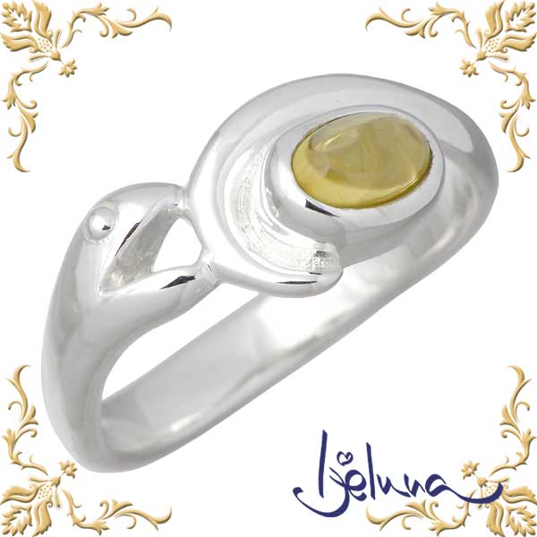 【ポイント2倍！マラソン期間中】 アイジェルナ Ijeluna ヘビ シルバーリング 4X6mm ストーンリング 指輪 アクセサリー 7～15号 シルバー925 スターリングシルバー IJ-077RS