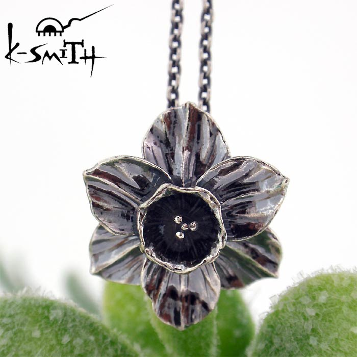 在庫一掃 ケースミス K Smith バースデー フラワー シルバー ネックレス 1月水仙 Birthday Flower Pendant Kf N 01 高級感 Www Kioskogaleria Com