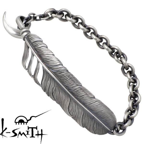 ケースミス K-SMITH フェザー シルバー ブレスレット アクセサリー シルバー925 スターリングシルバー KI-143-C-B
