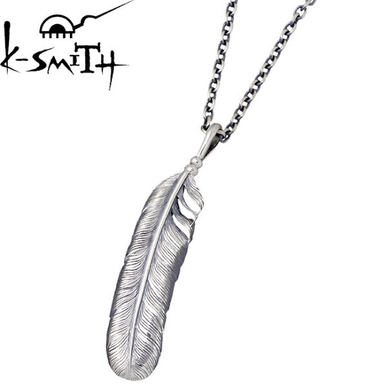 【ポイント2倍！マラソン期間中】 ケースミス K-SMITH フェザー シルバー ネックレス アクセサリー シルバー925 スターリングシルバー KI141-1-AZ-0845