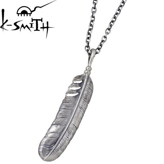 【ポイント2倍！マラソン期間中】 ケースミス K-SMITH フェザー シルバー ネックレス アクセサリー シルバー925 スターリングシルバー KI216-1-AZ-0845