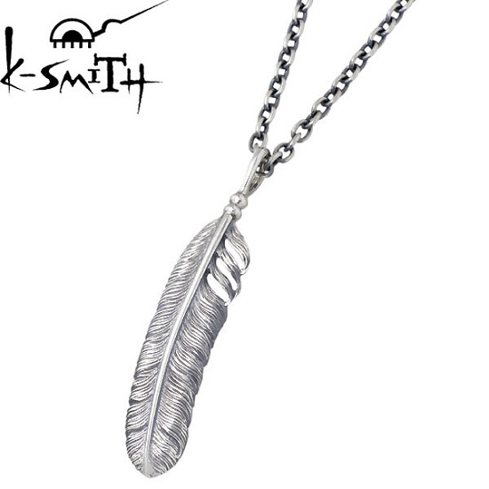 【ポイント2倍！マラソン期間中】 ケースミス K-SMITH フェザー シルバー ネックレス アクセサリー シルバー925 スターリングシルバー KI292-1-AZ-0845