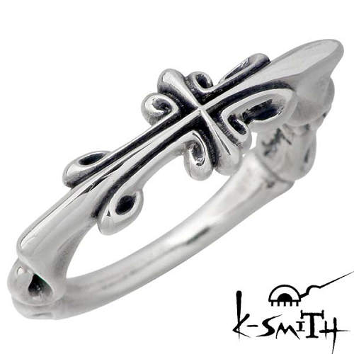 【ポイント2倍！12日まで！】 ケースミス K-SMITH クロス シルバー リング レディース リング ピンキー リング 十字架 指輪 アクセサリー 5～7号 シルバー925 スターリングシルバー KSM-144