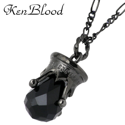 ケンブラッド KEN BLOOD クラウンキュービック シルバー ネックレス アクセサリー ブラック シルバー925 スターリングシルバー KB-KP-305BK