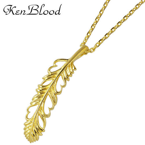 ケンブラッド KEN BLOOD フェザー ハート シルバー ネックレス アクセサリー 羽 シルバー925 スターリングシルバー KB-KP-314｜Baby・Sies（ベイビー・シーズ）