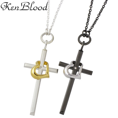 楽天ランキング1位 ケンブラッド Ken Blood クロス ハート シルバー ペア ネックレス アクセサリー ダイヤモンド シルバー925 スターリングシルバー Kb Kp 325svbk P 格安即決 Expert Advice Org