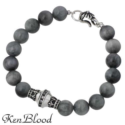 【ポイント2倍！マラソン期間中】 ケンブラッド KEN BLOOD シルバー & ストーン ブレスレット アクセサリー イーグルアイ キュービック メンズ シルバー925 スターリングシルバー KP-363EAGLE