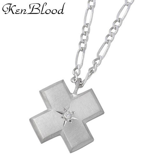 【ポイント2倍！マラソン期間中】 ケンブラッド KEN BLOOD シルバー ネックレス アクセサリー ダイヤモンド マット仕上げ メンズ シルバー925 スターリングシルバー KP-364M 14,500円