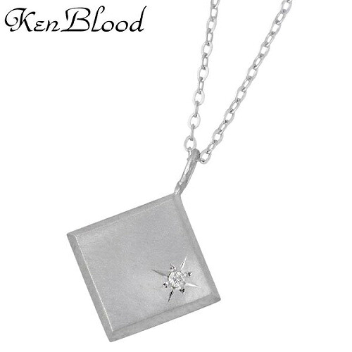 【ポイント2倍！20日まで！】 ケンブラッド KEN BLOOD シルバー ネックレス アクセサリー ダイヤモンド マット仕上げ メンズ シルバー925 スターリングシルバー KP-366M