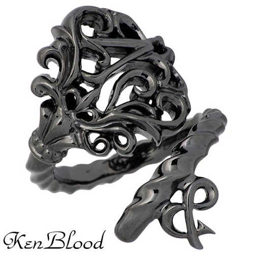 【ポイント2倍！マラソン終了まで】 ケンブラッド KEN BLOOD ディヴェロプメント シルバー リング キー 指輪 アクセサリー 15～23号 シルバー925 スターリングシルバー KR-240BK｜Baby・Sies（ベイビー・シーズ）