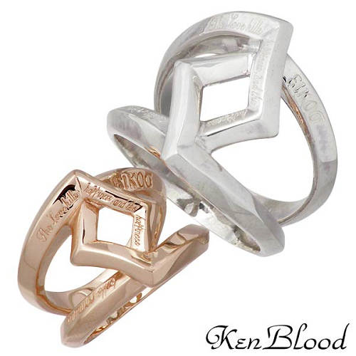 ケンブラッド KEN BLOOD クロス ローズ シルバー ペア リング 指輪 アクセサリー 15～25号 9～19号 シルバー925 スターリングシルバー KR-245ASV-BPK-P 39,876円