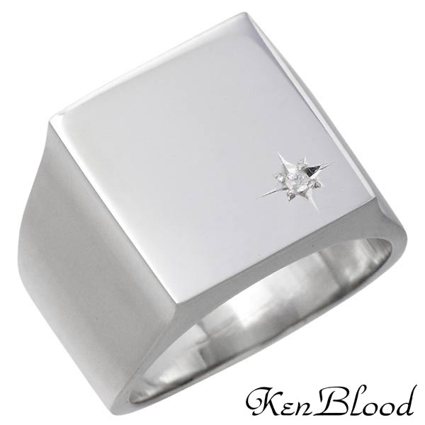 【ポイント2倍！20日まで！】 ケンブラッド KEN BLOOD シルバーアクセサリー リング ジュエリー メンズ シルバーアクセ シルバー925 silver925 シルバー ダイヤモンド シャイン 指輪 アクセサリー 13～25号 スターリングシルバー KR-251P 17,818円