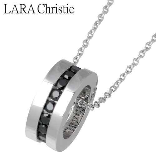 【ポイント2倍！マラソン期間中】 ララクリスティー LARA Christie エタニティ シルバー ネックレス アクセサリー BLACK Label シルバー925 スターリングシルバー LA-P471-B