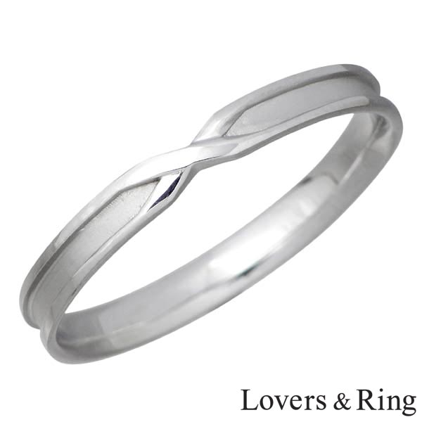 ラバーズリング Lovers & Ring K10 ホワイトゴールド リング 指輪 アクセサリー 5～23号 刻印可能 LSR-0661WG｜Baby・Sies（ベイビー・シーズ）