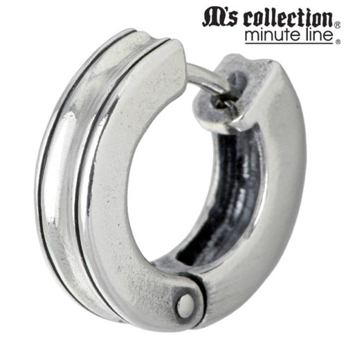 エムズコレクション M's collection フープ シルバー ピアス アクセサリー 1個売り 片耳用 シルバー925 スターリングシルバー M0112