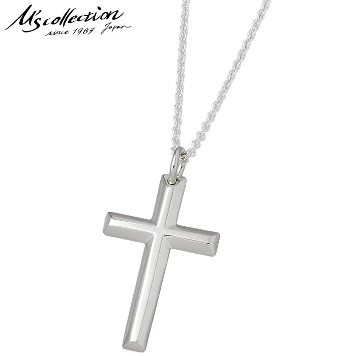 【ポイント2倍！マラソン期間中】 エムズコレクション M's collection ファインクロス シルバー ネックレス メンズ レディース 十字架 シルバーアクセサリー アクセ ギフト プレゼント FP-001
