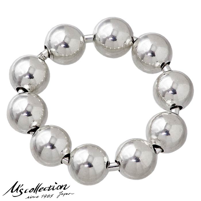 エムズコレクション M's collection シルバー リング FINE BALL CHAIN RING 指輪 XS~Lサイズ シルバー925 チェーンリング アクセサリー FR-009