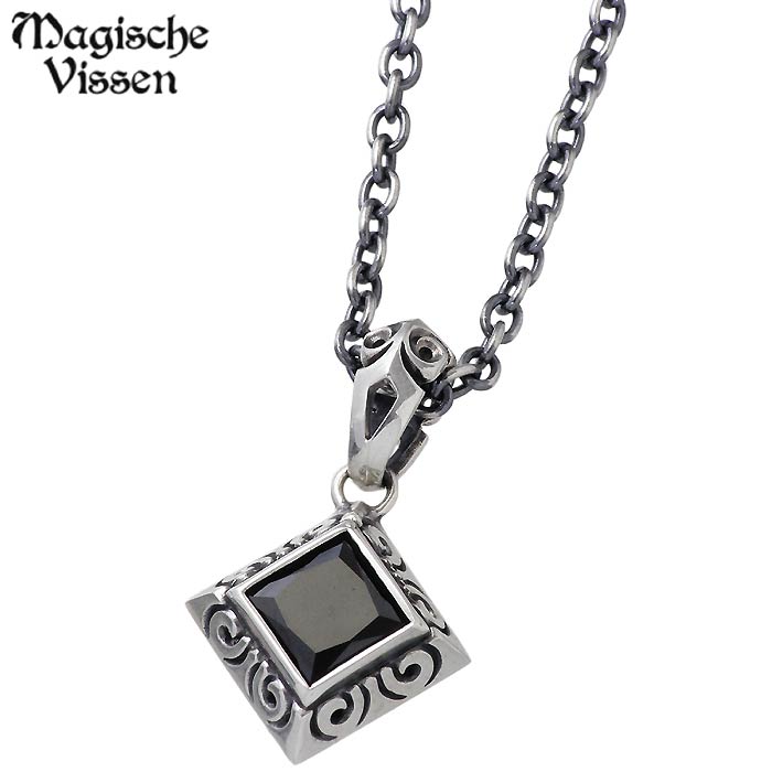 【ポイント2倍！マラソン期間中】 マジェスフィッセン Magische Vissen シルバーx真鍮 ネックレス アクセサリー ストーン リバーシブル シルバー925 スターリングシルバー OZP-050 14,212円