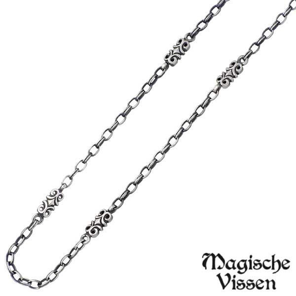 【ポイント2倍！マラソン期間中】 マジェスフィッセン Magische Vissen シルバー ネックレス アクセサリー メンズ デザインチェーン シルバー925 スターリングシルバー OZX-036