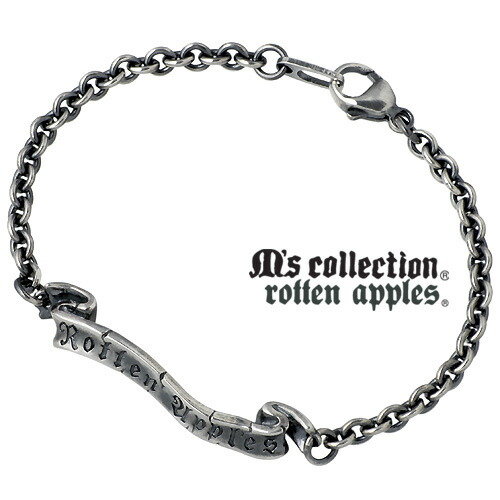 【ポイント2倍！マラソン終了まで】 エムズコレクション M's collection リボン シルバー ブレスレット アクセサリー メンズ シルバー925 スターリングシルバー RA-003｜Baby・Sies（ベイビー・シーズ）