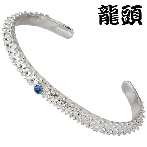 【ポイント2倍！マラソン終了まで】 龍頭 RYUZU 霰 あられ シルバー バングル アクセサリー ブルートパーズ ブレスレット アクセサリー シルバー925 スターリングシルバー シルバー950 RYUZU-B-34｜Baby・Sies（ベイビー・シーズ）