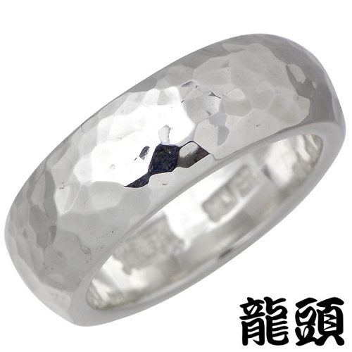 【ポイント2倍！マラソン終了まで】 龍頭 RYUZU 甲丸 丸鎚目 シルバー リング 指輪 アクセサリー 12～27号 シルバー925 スターリングシルバー シルバー950 RYUZU-R-61｜Baby・Sies（ベイビー・シーズ）