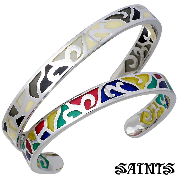 おしゃれ】 セインツ SAINTS シルバー ペア バングル アクセサリー