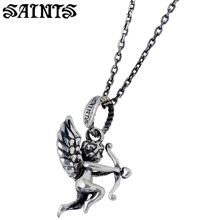 【ポイント2倍！マラソン終了まで】 セインツ SAINTS シルバー ネックレス アクセサリー エンジェル メンズ レディース 天使 SSP-821｜Baby・Sies（ベイビー・シーズ） 14,630円