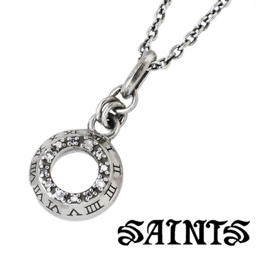 【ポイント2倍！マラソン期間中】 セインツ SAINTS スモール 時空 ジルコニア シルバー ネックレス アクセサリー シルバー925 スターリングシルバー SSP8-97