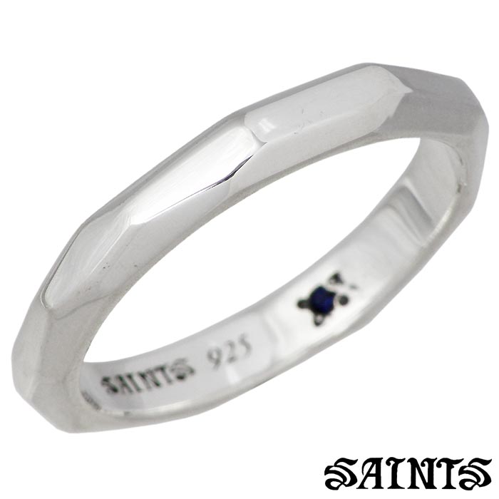 【ポイント2倍！マラソン期間中！】 セインツ SAINTS シルバー リング ハンマーロングアイ メンズ サファイア 指輪 アクセサリー 15～23号 SSR-850
