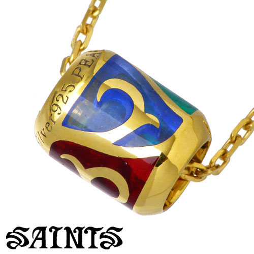 【ポイント2倍！マラソン終了まで】 セインツ SAINTS ステンド リング シルバー ネックレス アクセサリー ゴールド シルバー925 スターリングシルバー SSP9-112G｜Baby・Sies（ベイビー・シーズ） 12,705円