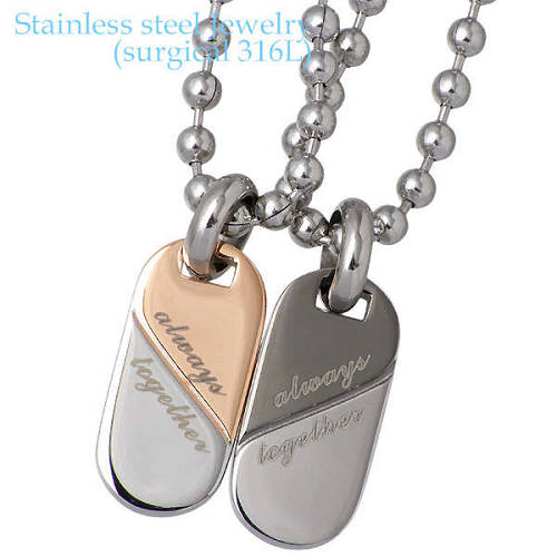 人気ショップが最安値挑戦 楽天市場 ステンレス ネックレス アクセサリー 金属アレルギー対応 メッセージ オーバル ペア アレルギーフリー Gpss299rg300gun シルバーアクセサリーbaby Sies 即納特典付き Vedavyasa Org