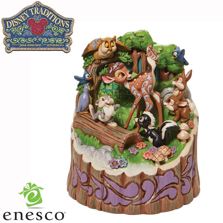 楽天市場】バンビ＆とんすけ&フラワー ディズニー グッズ 置物 Disney