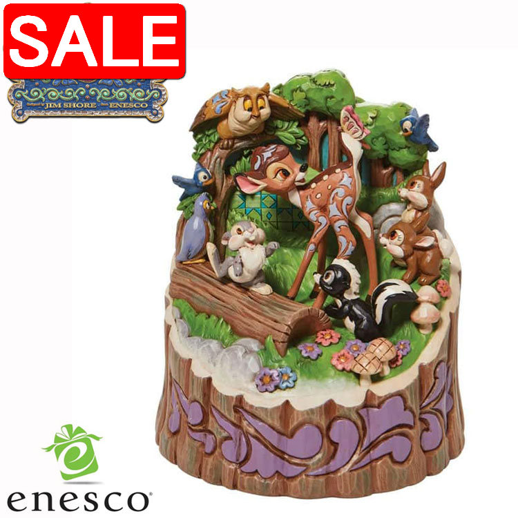 楽天市場】バンビ＆とんすけ&フラワー ディズニー グッズ 置物 Disney