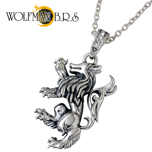 【ポイント2倍！マラソン終了まで】 ウルフマンB.R.S WOLFMAN B.R.S ブラザー ウルフ シルバー ネックレス アクセサリー チェーン付き シルバー925 スターリングシルバー NW-P-15CL60｜Baby・Sies（ベイビー・シーズ）