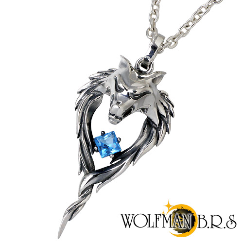 【ポイント2倍!マラソン終了まで】 ウルフマンB.R.S WOLFMAN B.R.S ウォー ウルフスピリット シルバー ネックレス アクセサリー チェーン付き シルバー925 スターリングシルバー NW-P-16CL100|Baby・Sies(ベイビー・シーズ)