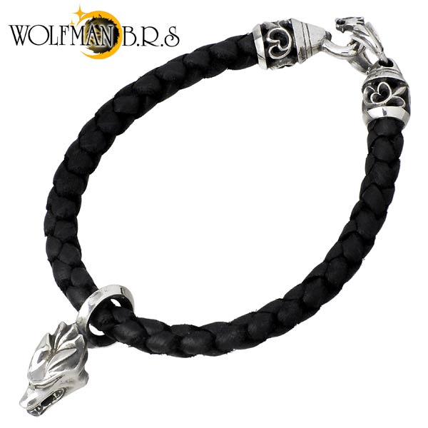 楽天市場】ウルフマン WOLFMAN BRS ブレスレット ウォーウルフWヘッド