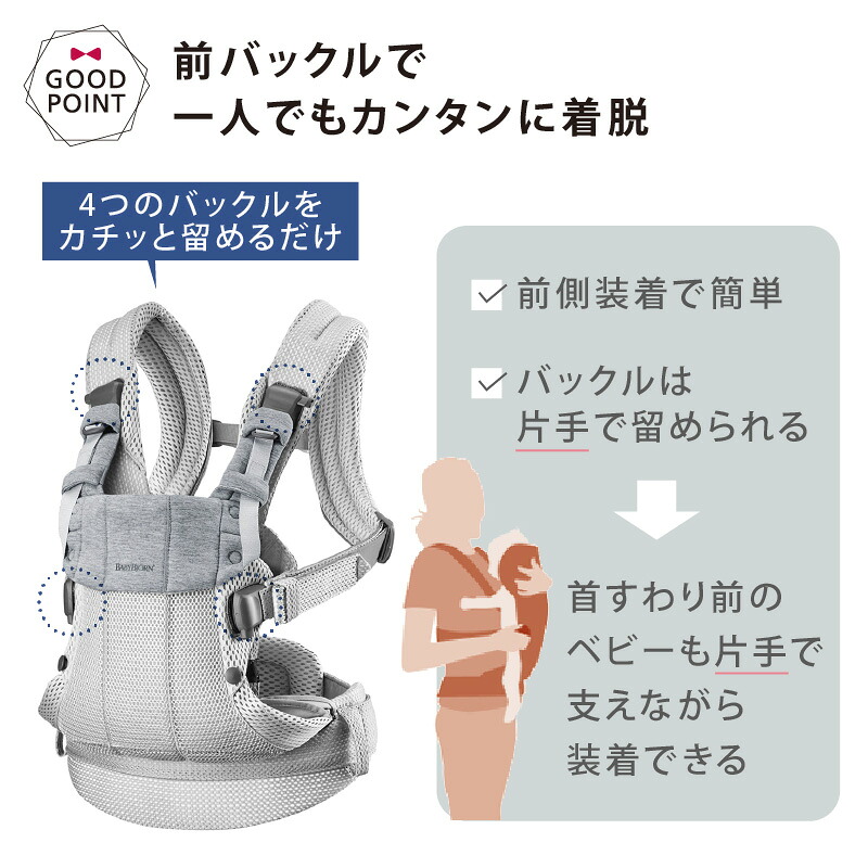 LINEで400円クーポン／ベビービョルン ハーモニー 抱っこ紐 新生児 