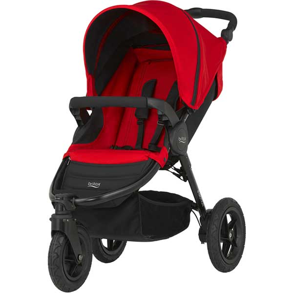 【Britaxブリタックス・GMP正規販売店】B-MOTION3（FLAME RED フレームレッド） B-モーション3【当店専売品】三輪ベビーカー・三輪バギーBRITAXベビーカー・ストローラー ※ビーアジャイルの上位機種（4000984141115）新生児から