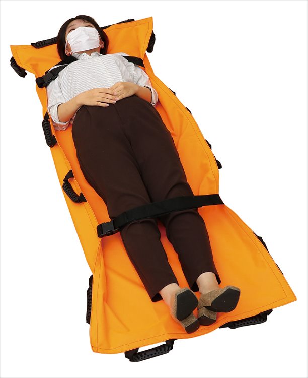 楽天市場】防災 担架 布製 オレンジ 折りたたみ 丈夫 介護用品
