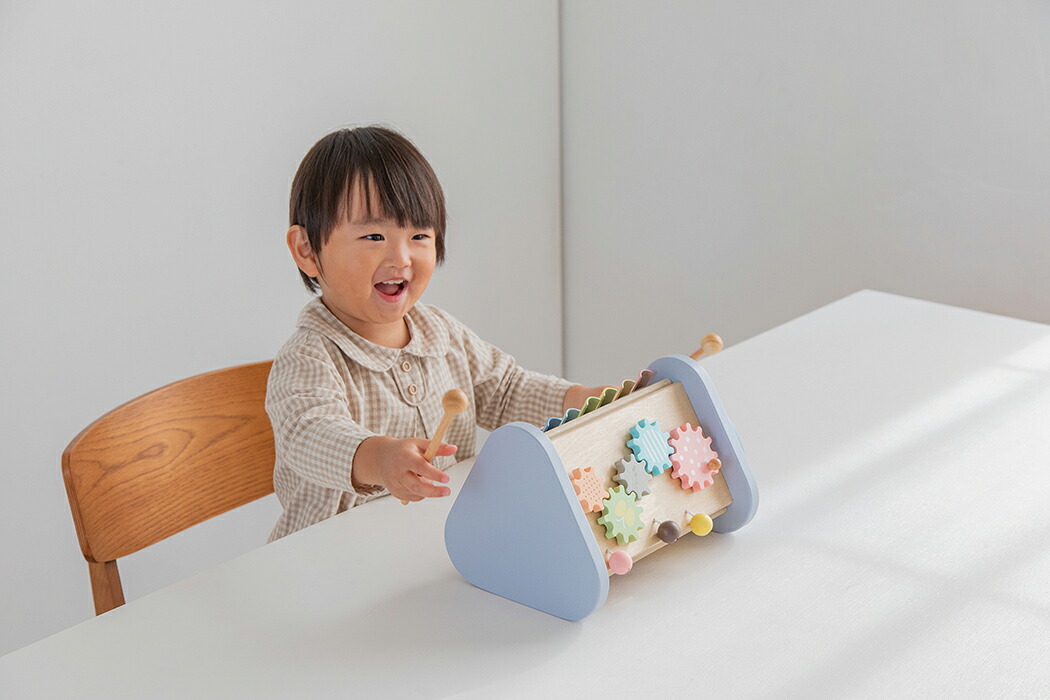 エドインター Ed.Inter Twinkle Symphony -ティンクル シンフォニー- 木のおもちゃ 木製玩具 ドラム シロフォン ギロ ラトル 歯車 楽器 2歳 3歳