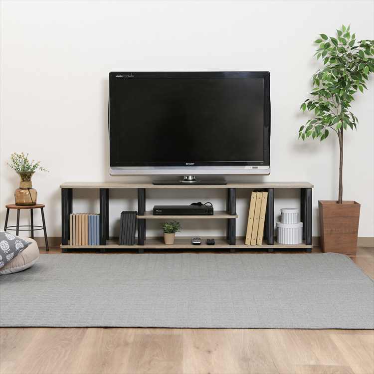 楽天市場】ﾌｨｯﾄ TVﾗｯｸ150 NA×BK ローボード TV台 テレビ台 おしゃれ 不