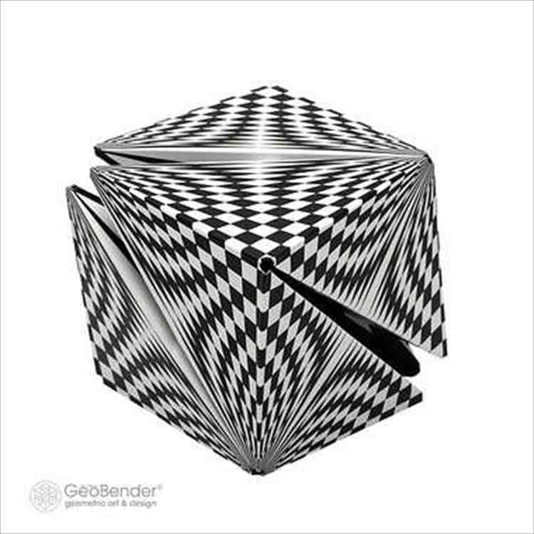 Geobender Abstract 【楽天市場】KGB-02 ジオベンダー キューブ アブストラクト2 カワダ GeoBender 3D磁気パズル フィジットトイ インテリア ...