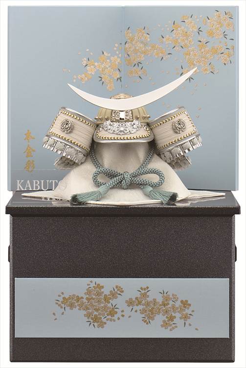 楽天市場】五月人形 20号 金伊達着用兜 収納飾り 兜 かぶと カブト