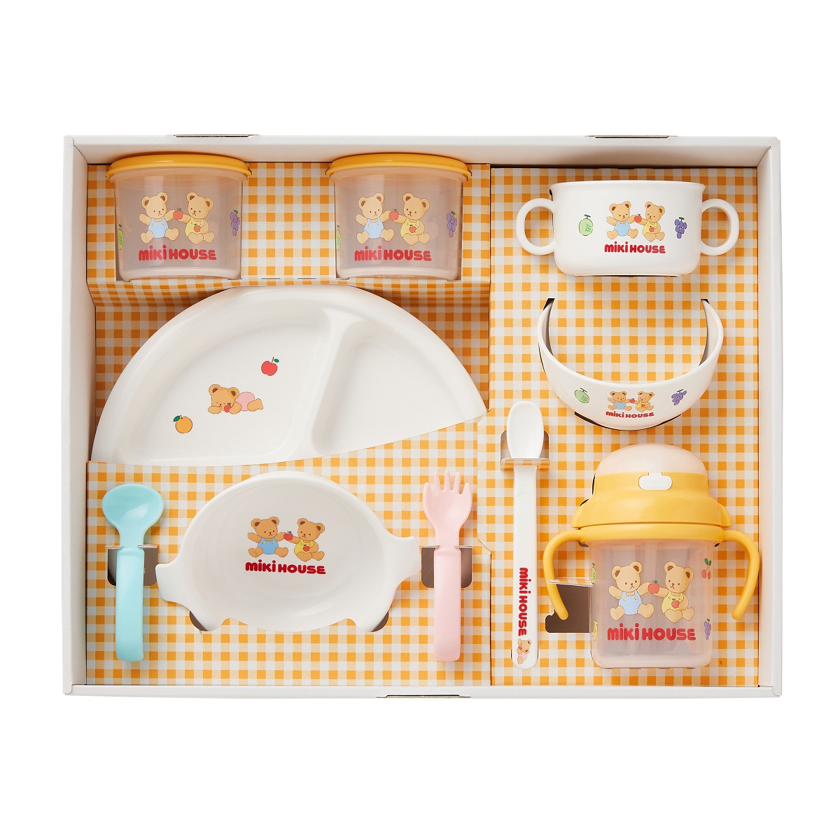 MIKIHOUSE 新生児お祝いセット Amazon.co.jp: ミキハウス 新生児ギフトセット ベビーギフト