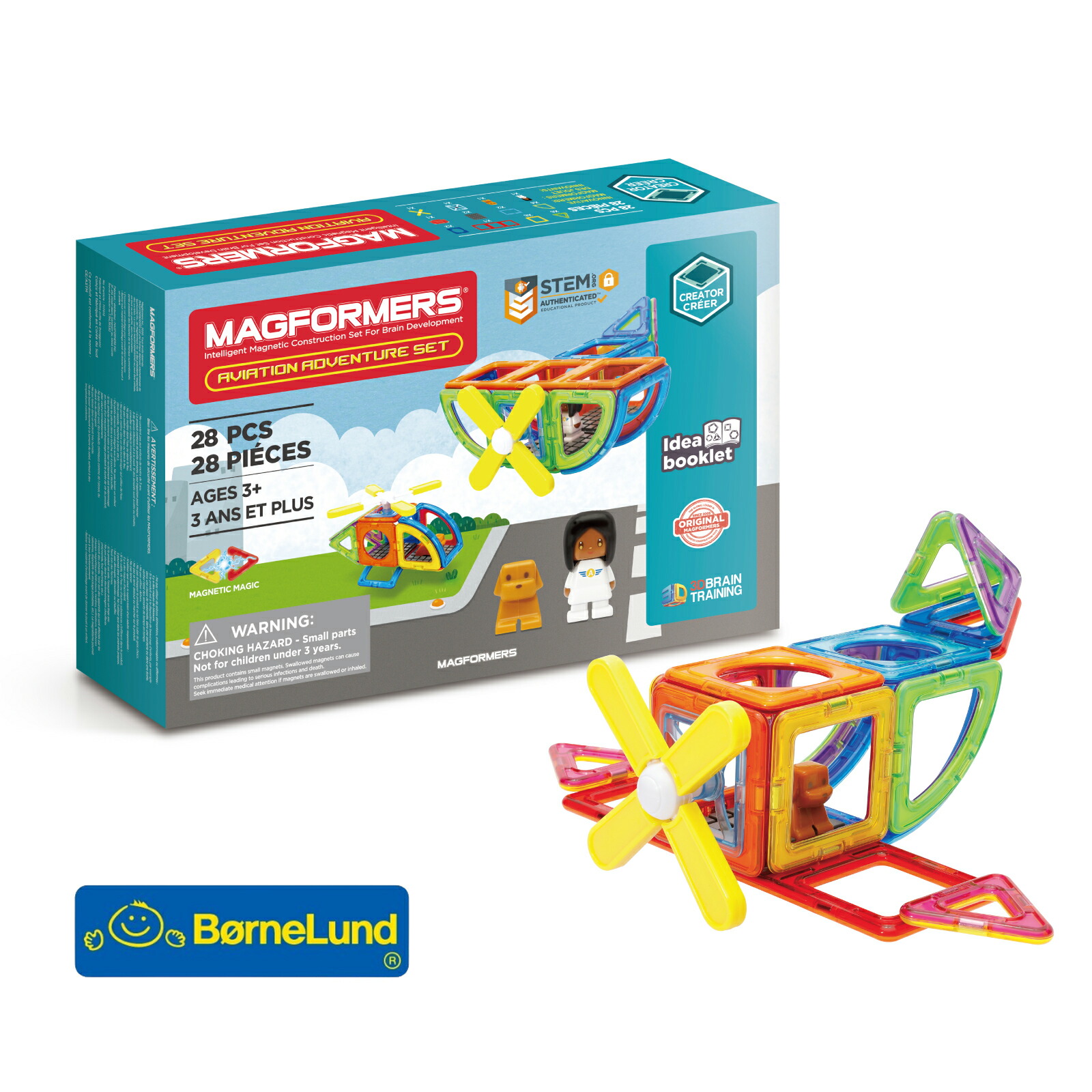 楽天市場】ボーネルンド マグフォーマー エアクラフトセット28｜正規品
