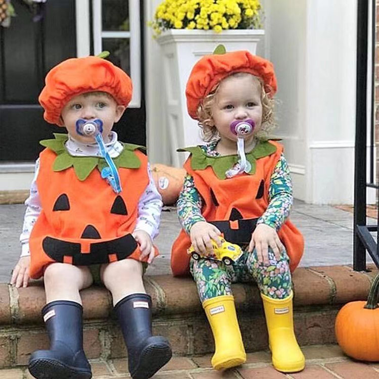 ハロウィーン 仮装 子供 カボチャ 南瓜 かぼちゃ 服 男の子 女の子 おしゃれ コスプレ 衣装 激安 プリンセス 70 80 90 100 110 売れ筋がひクリスマスプレゼント