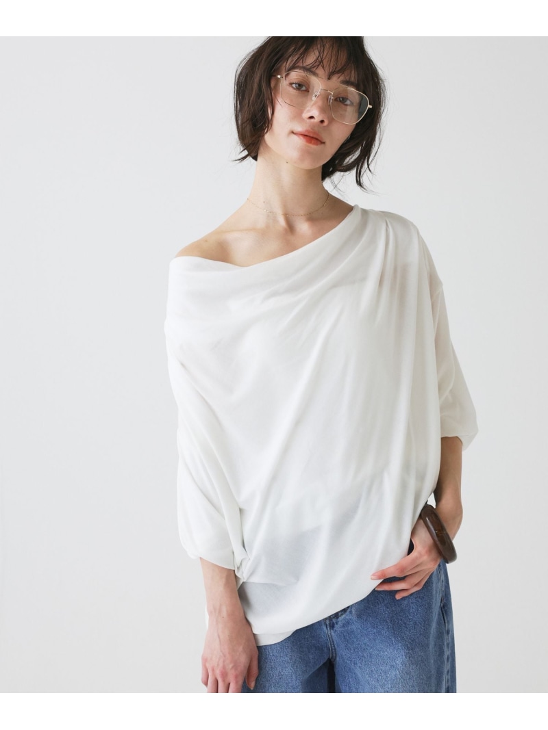 【onit】＜別注＞ドレーププルオーバー BABYLONE バビロン トップス カットソー・Tシャツ グレー ホワイト【送料無料】[ Fashion]